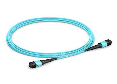 China 12 24 cables multi del modo Om3 Om4 Ofnp del cordón de remiendo de la fibra MPO MTP 10gbs proveedor