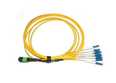 China Estándar amarillo de Telcordia de los corazones del cordón de remiendo de la fibra óptica del Mtp-Sc de Mpo del desbloqueo 8 proveedor