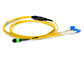 Mpo verde Mtp al Fanout de cable de fribra óptica con varios modos de funcionamiento del Lc 8f quita el corazón 3.0m m a 2.0m m proveedor
