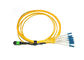 Estándar amarillo de Telcordia de los corazones del cordón de remiendo de la fibra óptica del Mtp-Sc de Mpo del desbloqueo 8 proveedor