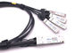 El OEM 100g Qsfp28 Dac a 4 10g Sfp+ dirige el cable de cobre pasivo de la fijación proveedor