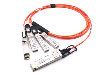 China Cable activo 40g QSFP+ de 10.3G/CH Dac a 10g 4sfp+ Om3 el 100m para Data Center proveedor