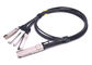 Cable directo de la fijación de Qsfp al cable de cobre pasivo 30awg 28awg de 10g 4sfp para Data Center proveedor